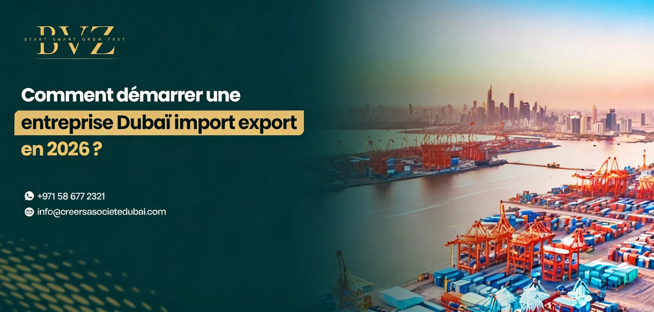 Comment démarrer une entreprise Dubaï import export